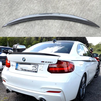 Истински въглеродни влакна Заден Спойлер на Багажника за Устни, Хвостовое Крило на Багажника на BMW 2 Series F87 M2 F22 2014-2018, Аксесоари за Автомобил