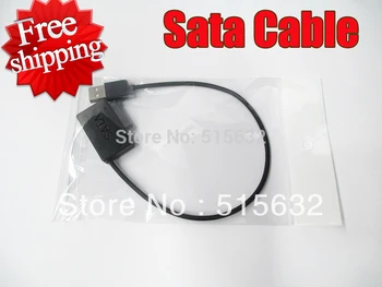 безплатна доставка НОВ USB 2.0 Кабел за SATA 2nd HDD caddy CD DVD ROM SATA КАБЕЛ Черен
