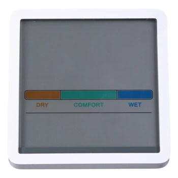 Цифров LCD Термометър, Влагомер за Измерване Влажността на Закрито Вътрешния Часовник на Магнит Точен Сензор за Влажност Стаен Термометър